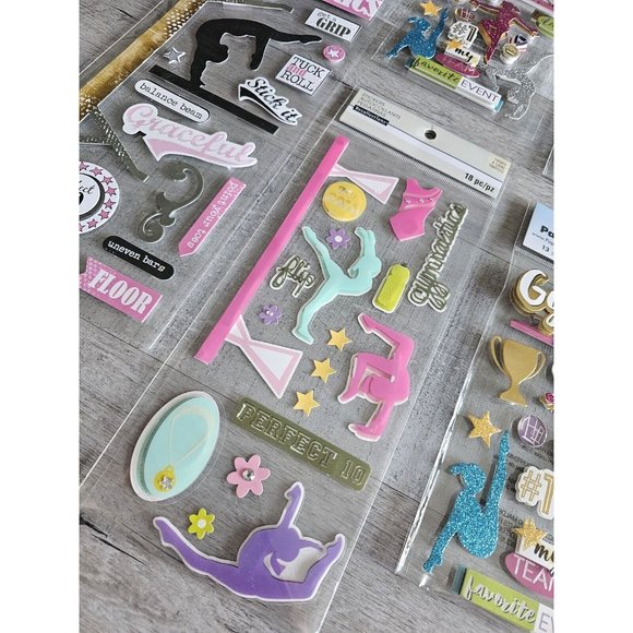 Sticker Lot Sports Gymnastics Scrapbooking 3D Stickers RARE Mambi + #72 - Picture 3 of 8